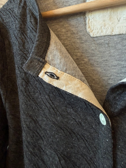 Melange Double-Face Cardigan - Heather Charcoal