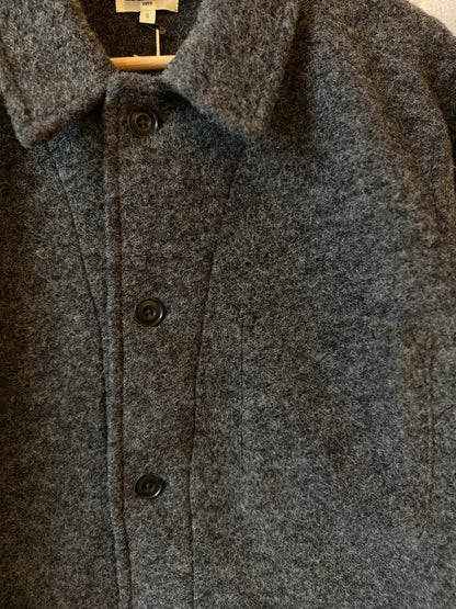 Hartford Men's Service Knitted Jacket - Charcoal Dark Slate Gray