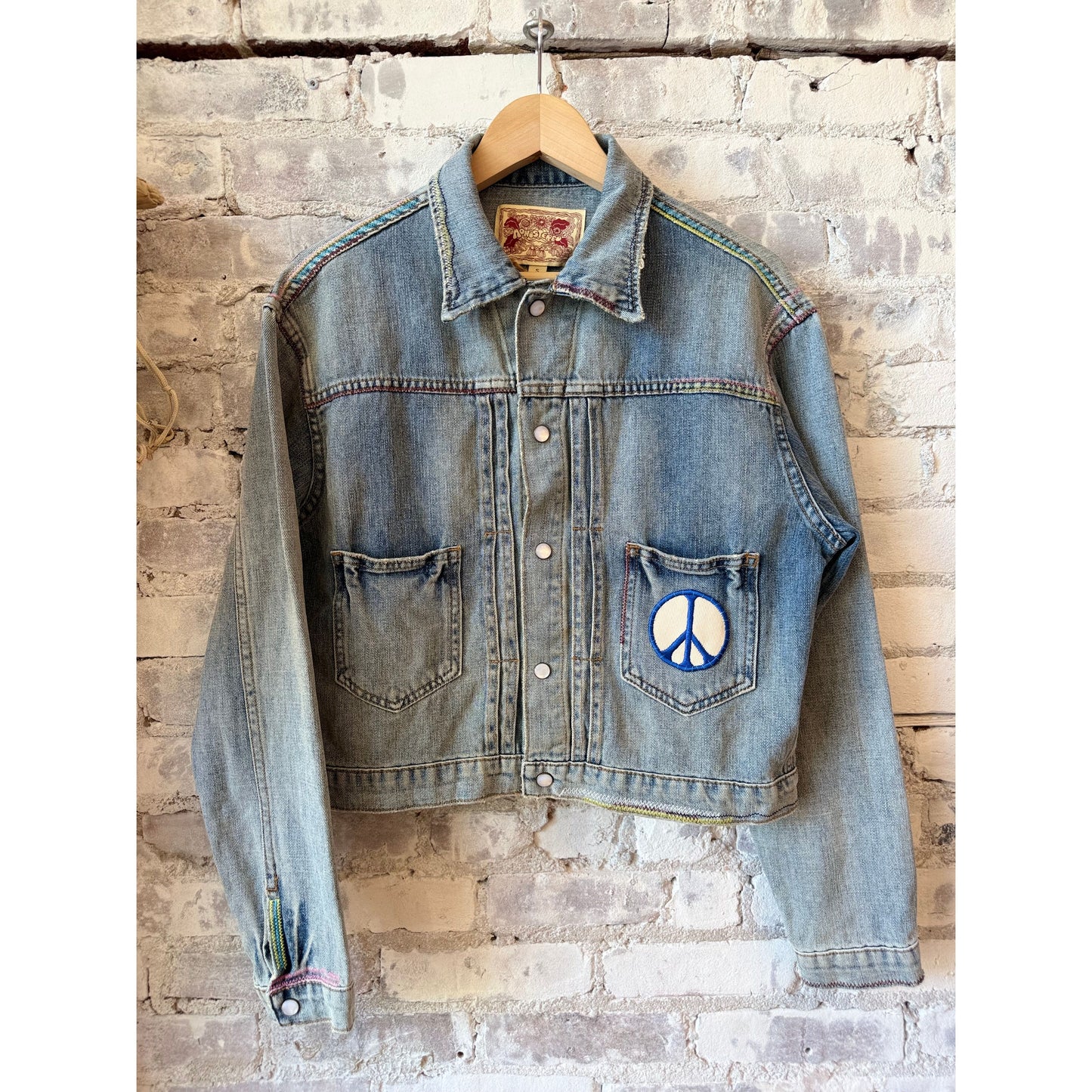 MONOSTERO The Caravan Trucker - Light Wash Light Gray