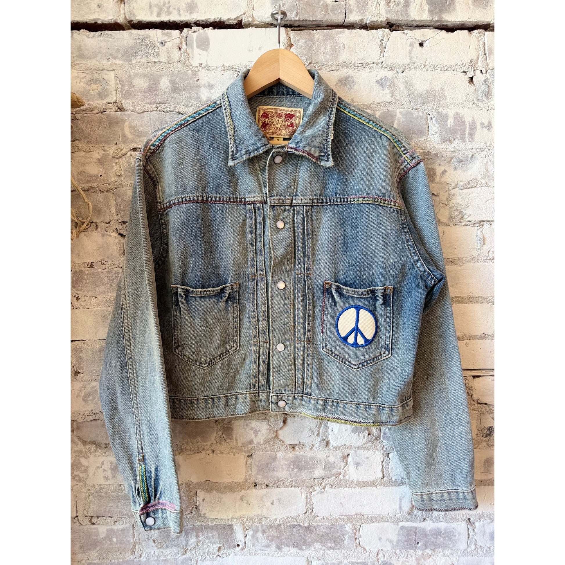 MONOSTERO The Caravan Trucker - Light Wash Light Gray