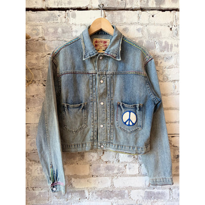 MONOSTERO The Caravan Trucker - Light Wash Light Gray