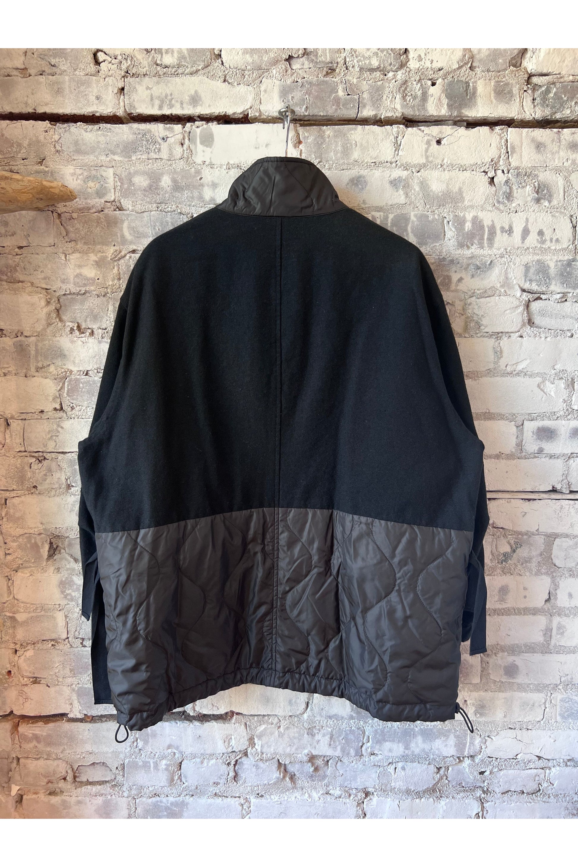 High Density Twill Reversible Military Jacket - Black - DUNE + SALT