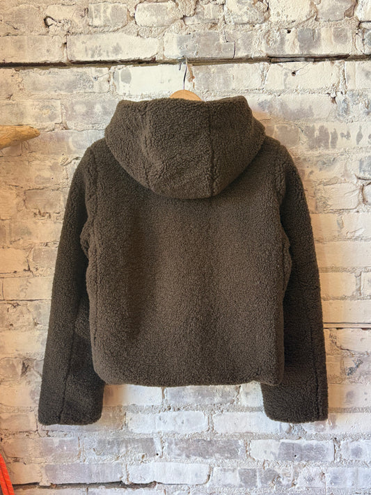 Save The Duck Hikari Hooded Jacket - Soil Brown Dark Olive Green