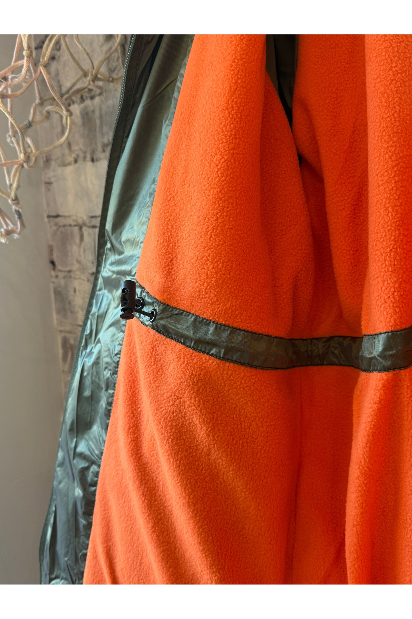 08 Light Hooded Puffer - Olive/Orange - DUNE + SALT