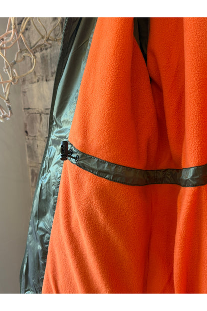 08 Light Hooded Puffer - Olive/Orange - DUNE + SALT