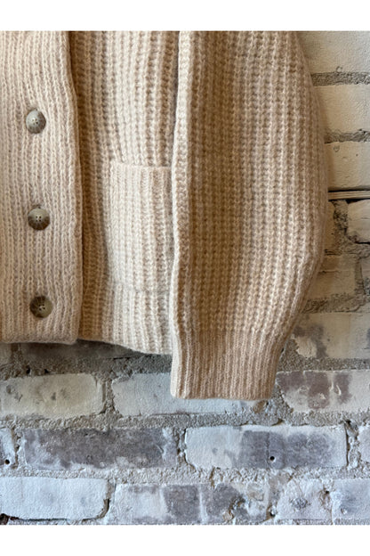 Oversized Shawl Cardigan - Cream - DUNE + SALT
