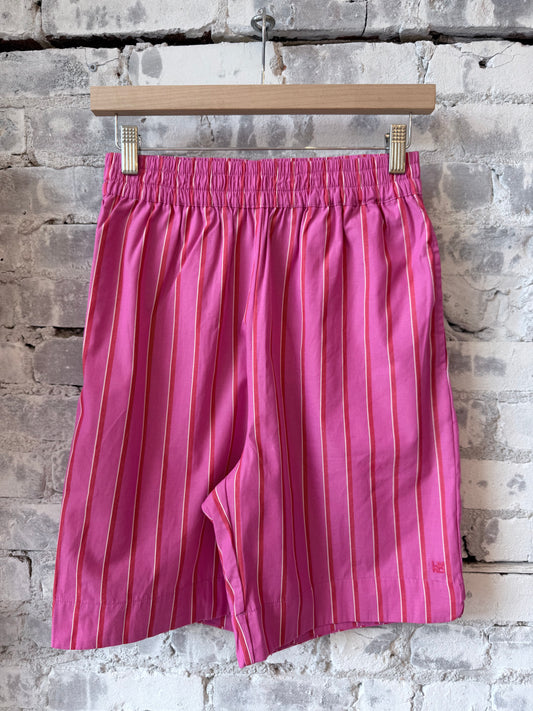 Chiara Mid Length Short - Fuschia/True Red/Natural Stripe
