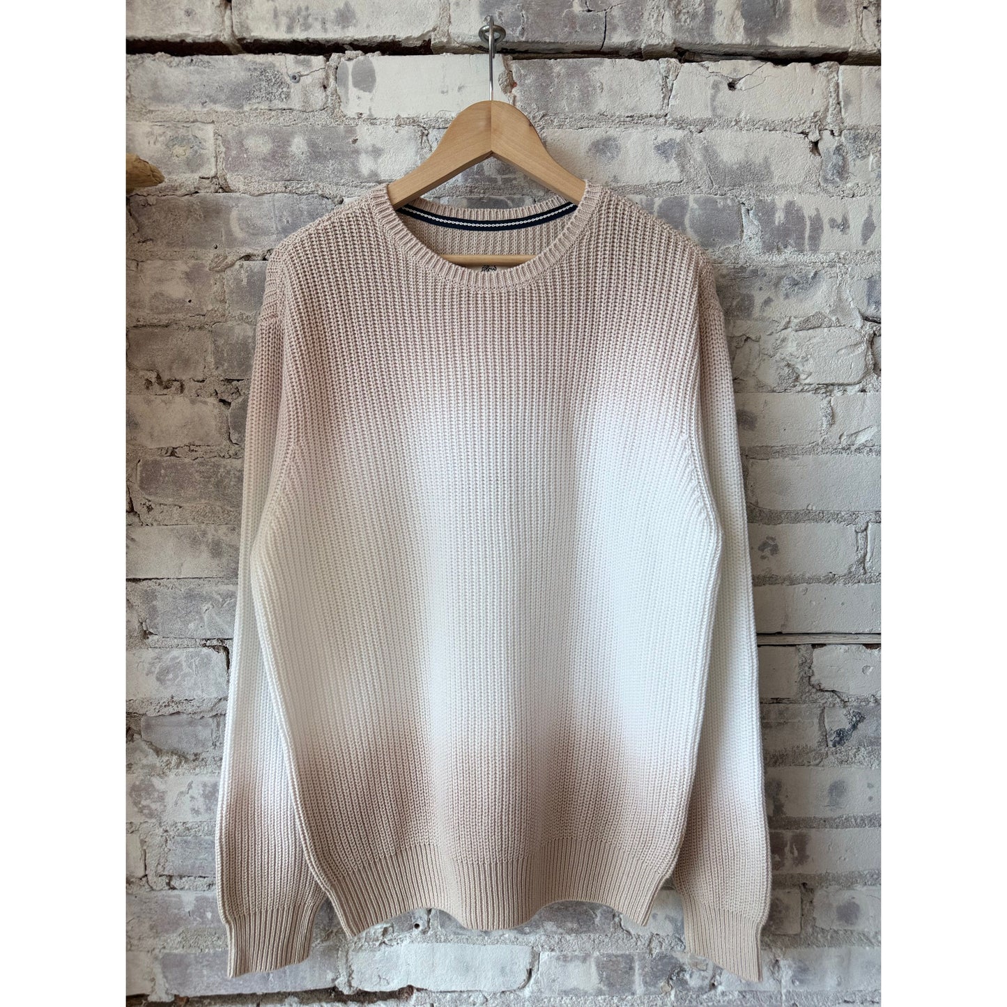 Eddie Dip-Dye Knit Sweater - Silver Grey - DUNE + SALT