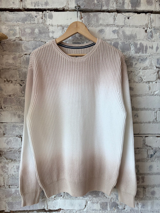Eddie Dip-Dye Knit Sweater - Silver Grey - DUNE + SALT