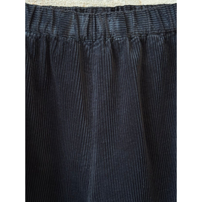 Aspesi Wide Corduroy Trousers - Navy Dark Slate Gray