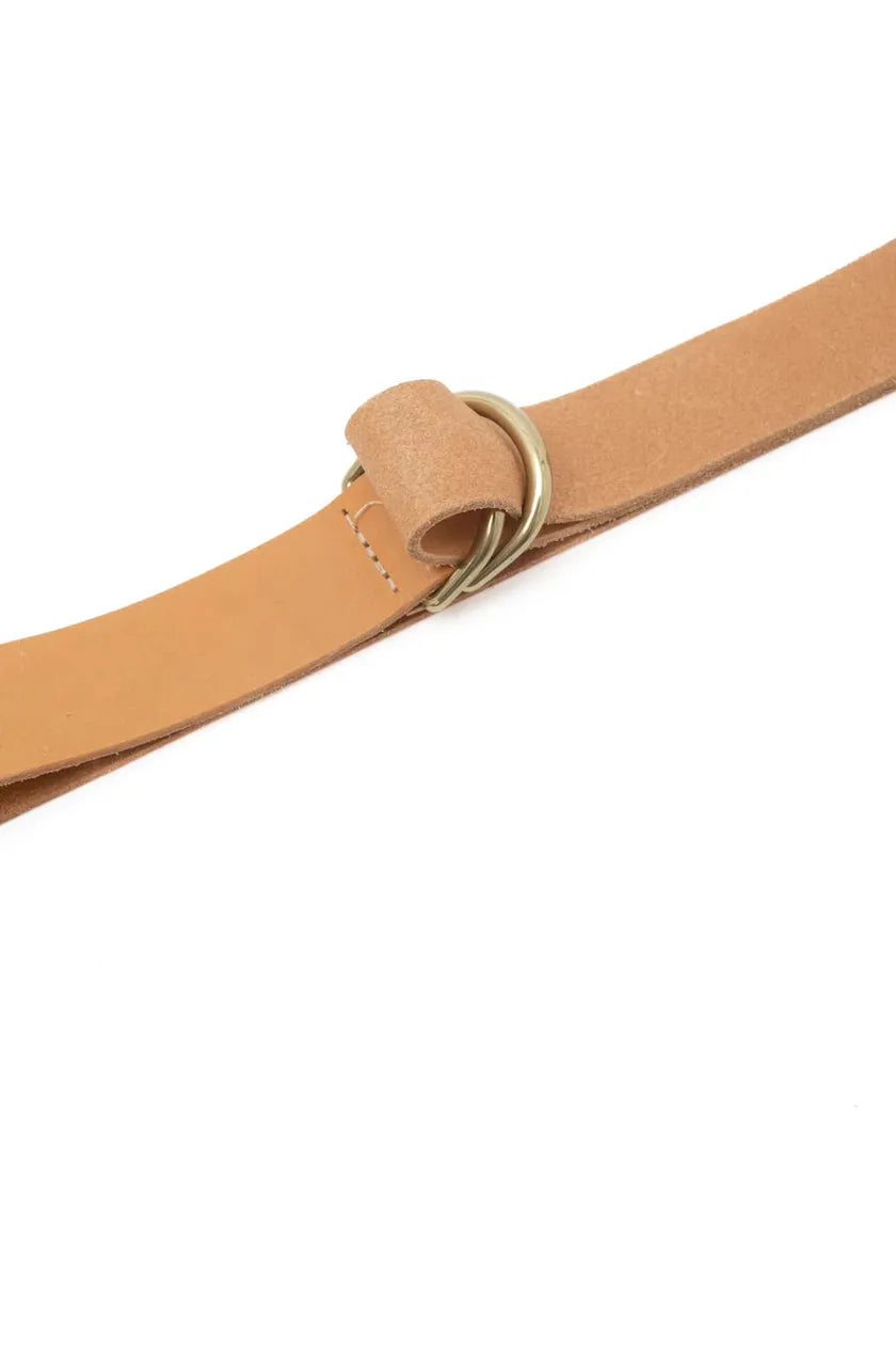 G.O.D Long Leather Belt - Natural - DUNE + SALT