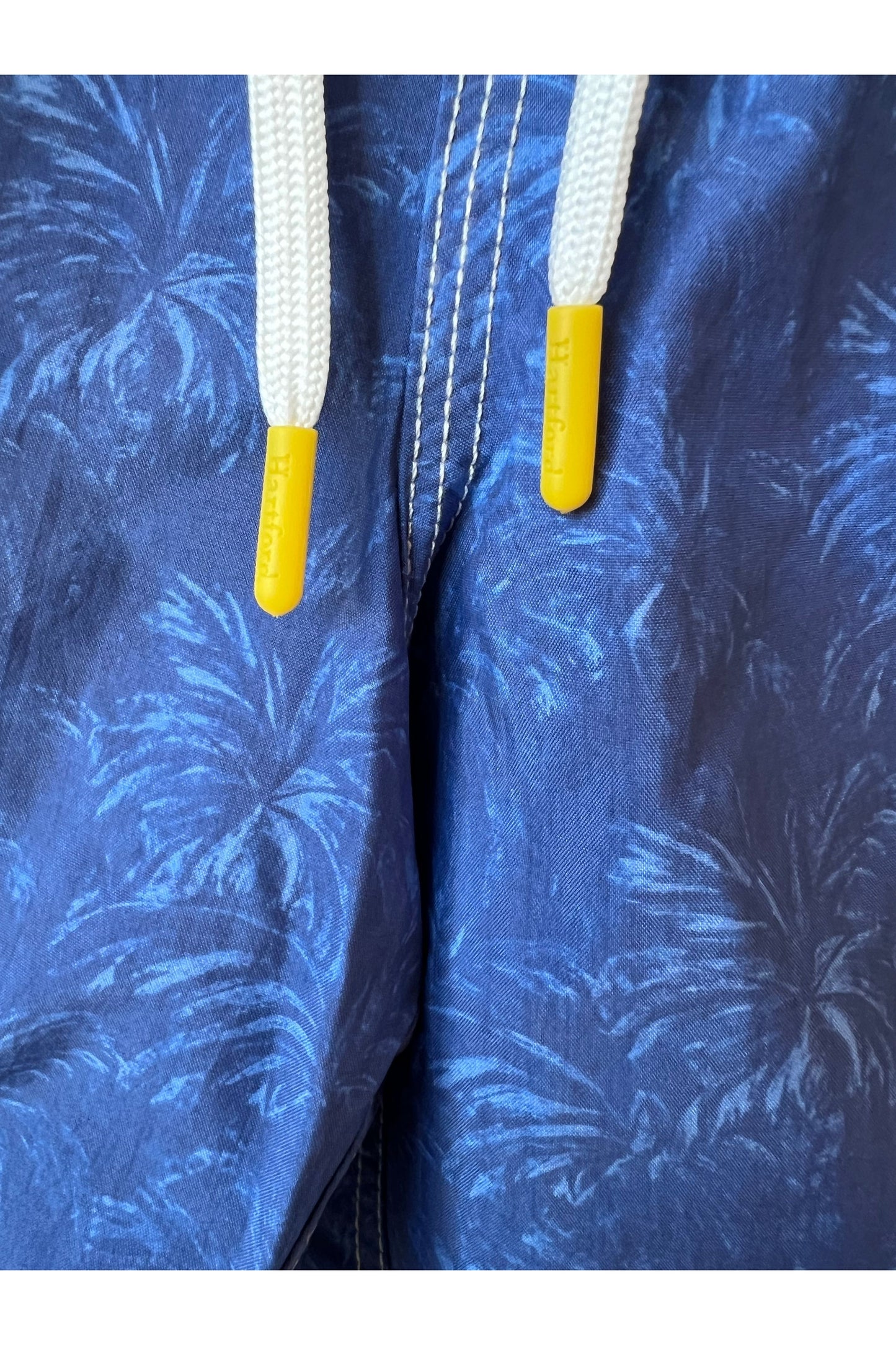 Palms Print Nylon Swim Trunks - Blue - DUNE + SALT