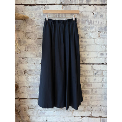 Nylon Poplin Stretch Skirt - Navy - DUNE + SALT