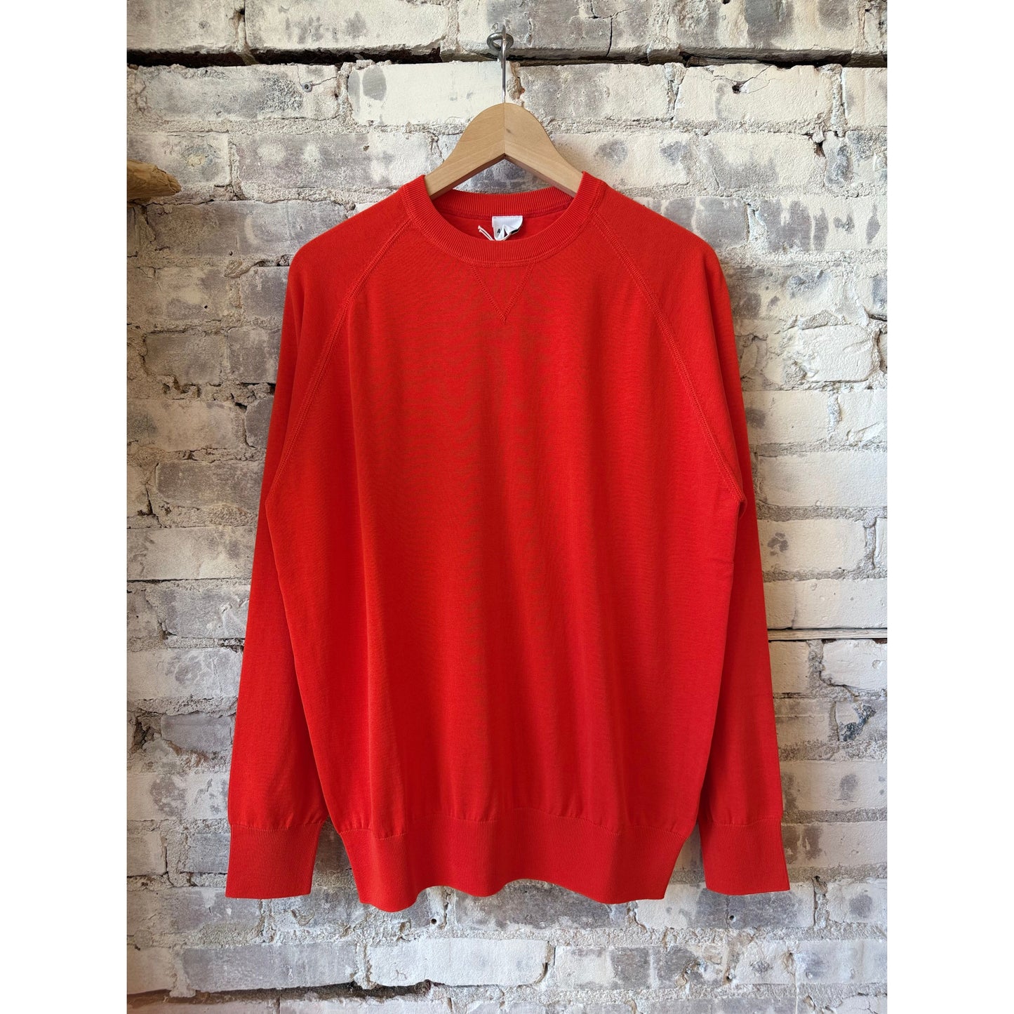 Cotton Crewneck Sweater - Orange - DUNE + SALT