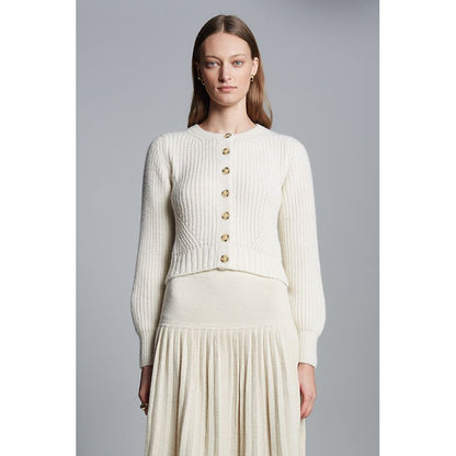 Women's ivory Becca Cardi by ELEVEN SIX, featuring a soft knit fabric and classic cardigan style.