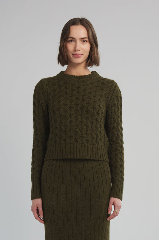 Amara Sweater - Dark Olive