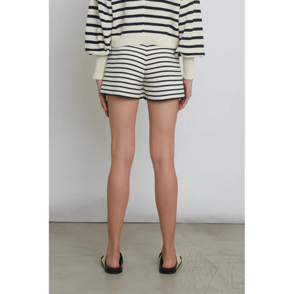 Lea Stripe Short - Ivory/Navy - DUNE + SALT