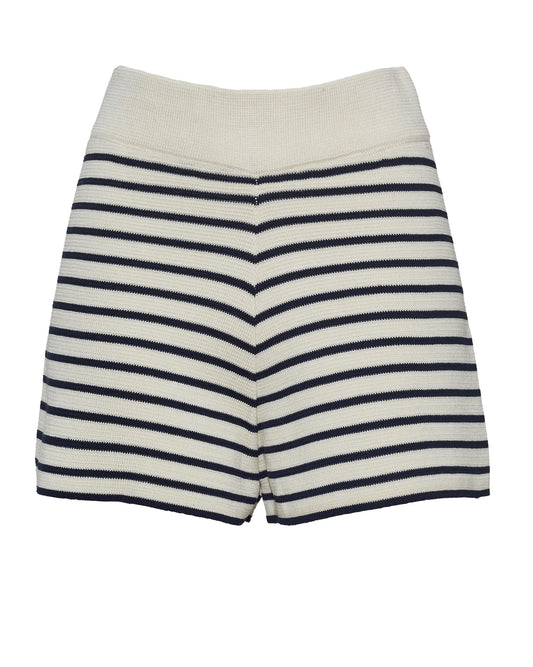 Lea Stripe Short - Ivory/Navy - DUNE + SALT