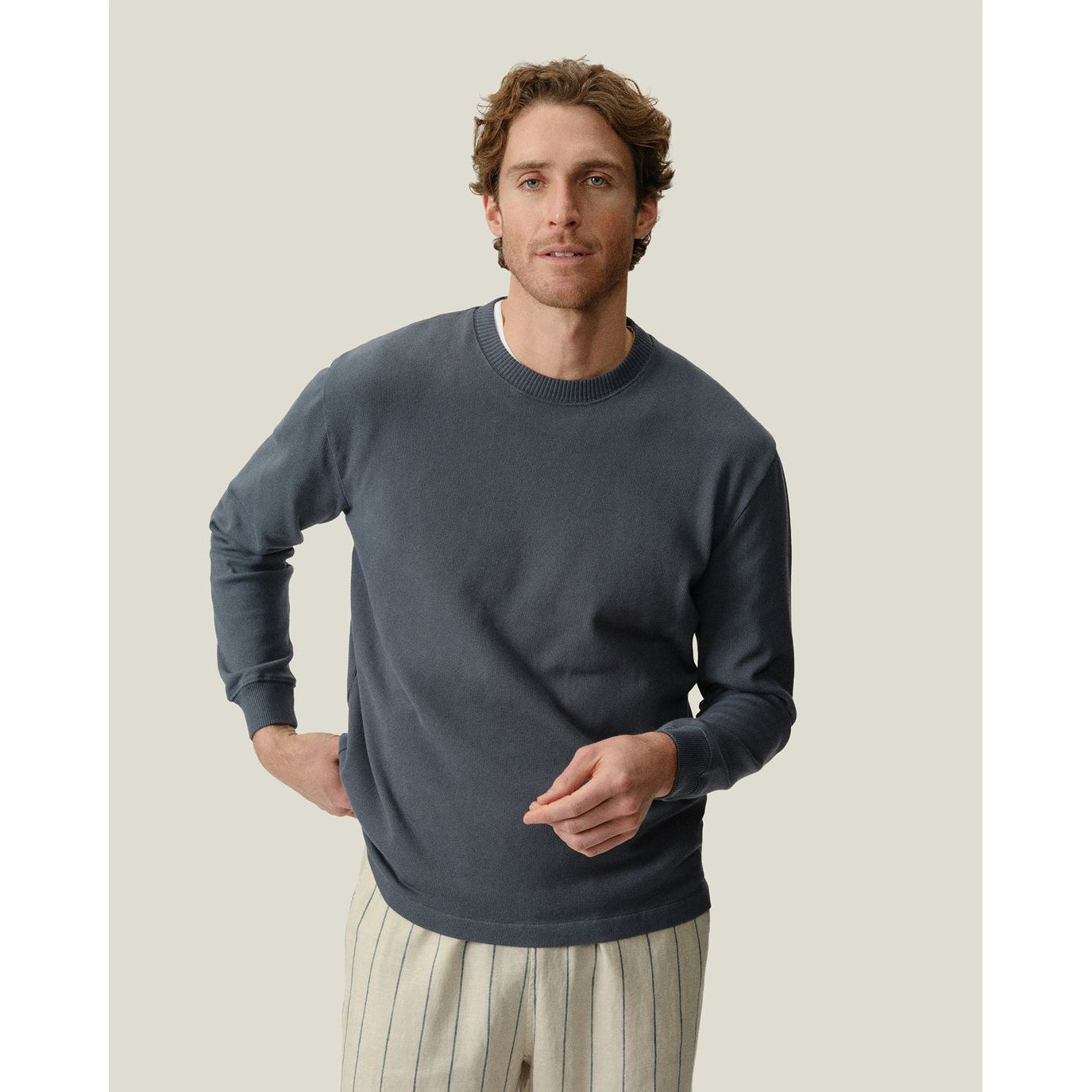 Caza Crewneck - Lake - DUNE + SALT