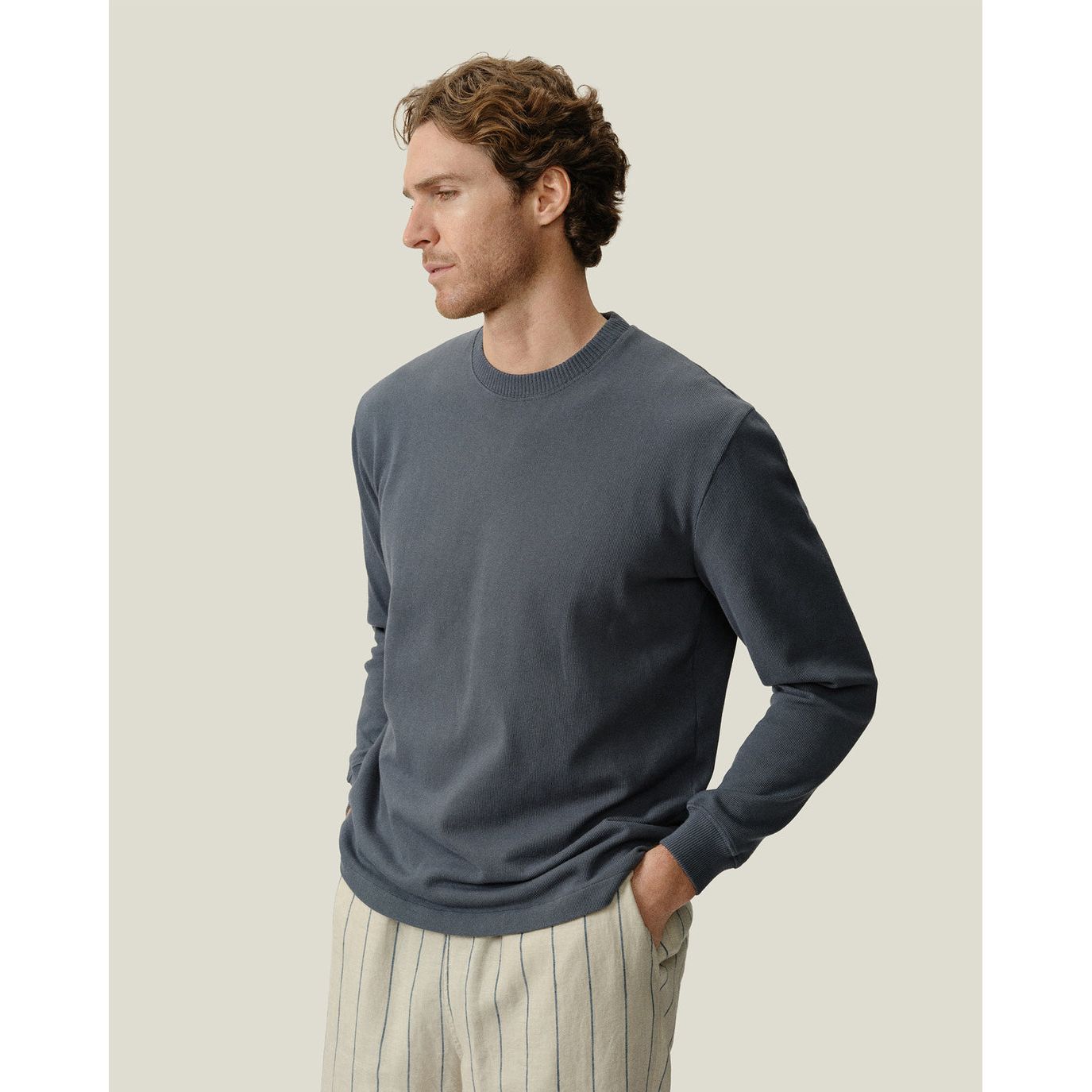 Caza Crewneck - Lake - DUNE + SALT