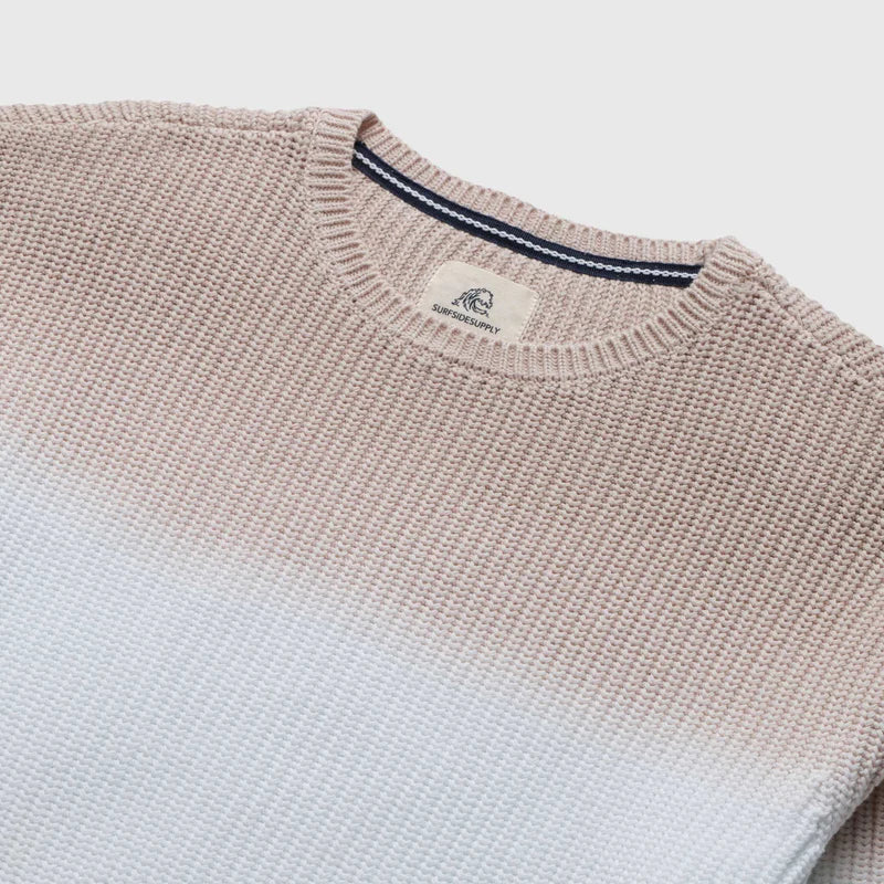 Eddie Dip-Dye Knit Sweater - Silver Grey - DUNE + SALT