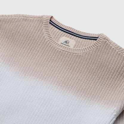 Eddie Dip-Dye Knit Sweater - Silver Grey - DUNE + SALT