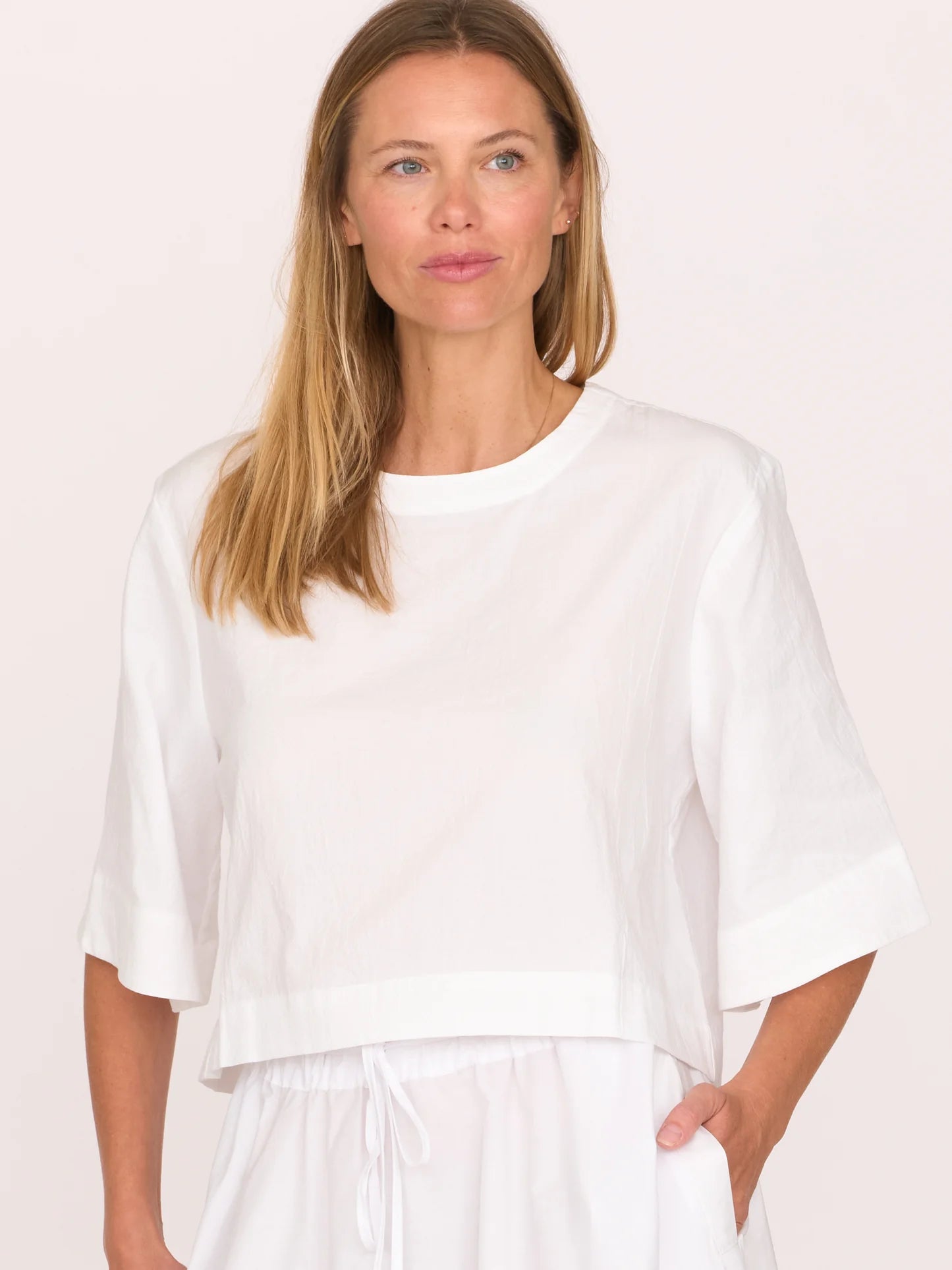 Secular Violet Top - White Misty Rose
