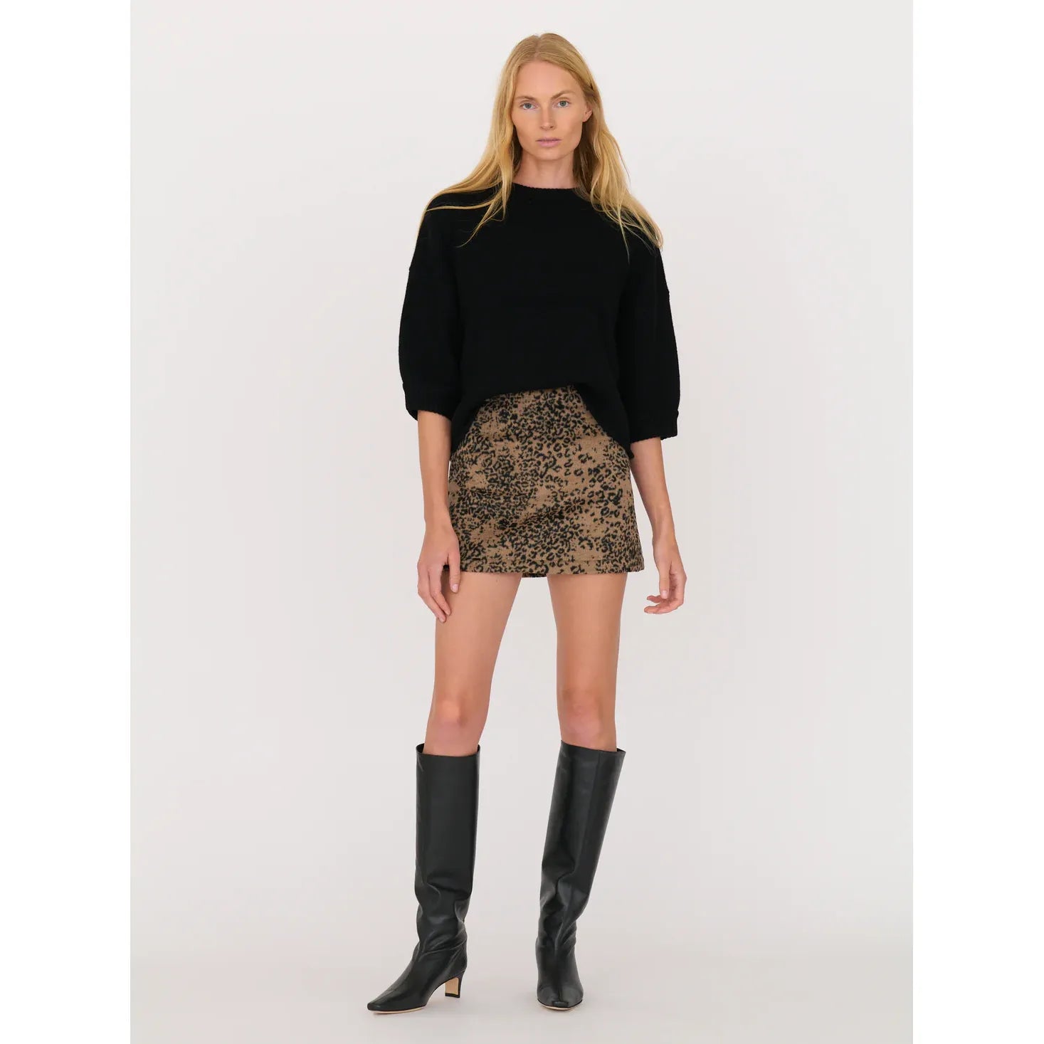 3/4 Sleeve Sweater - Black - DUNE + SALT