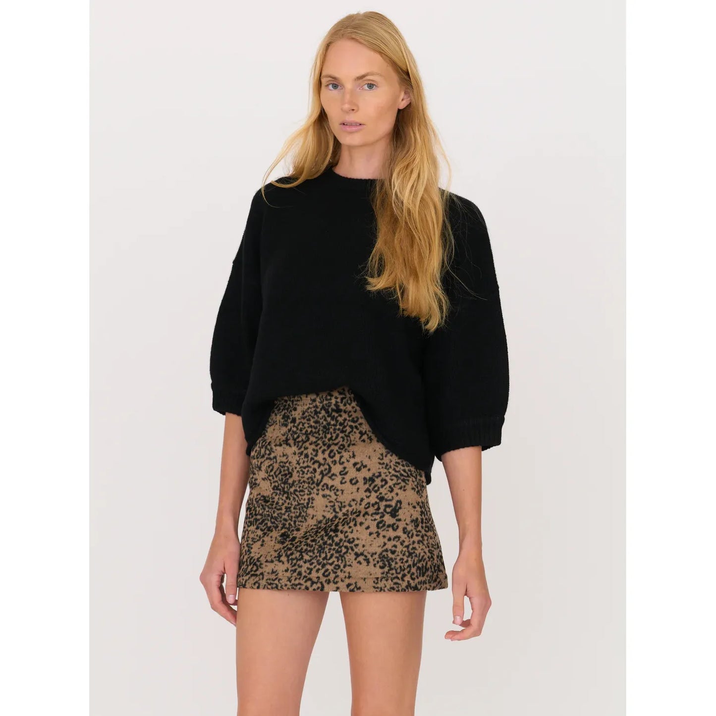 3/4 Sleeve Sweater - Black - DUNE + SALT