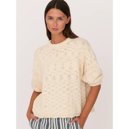 3/4 Sleeve Sweater - Ivory - DUNE + SALT