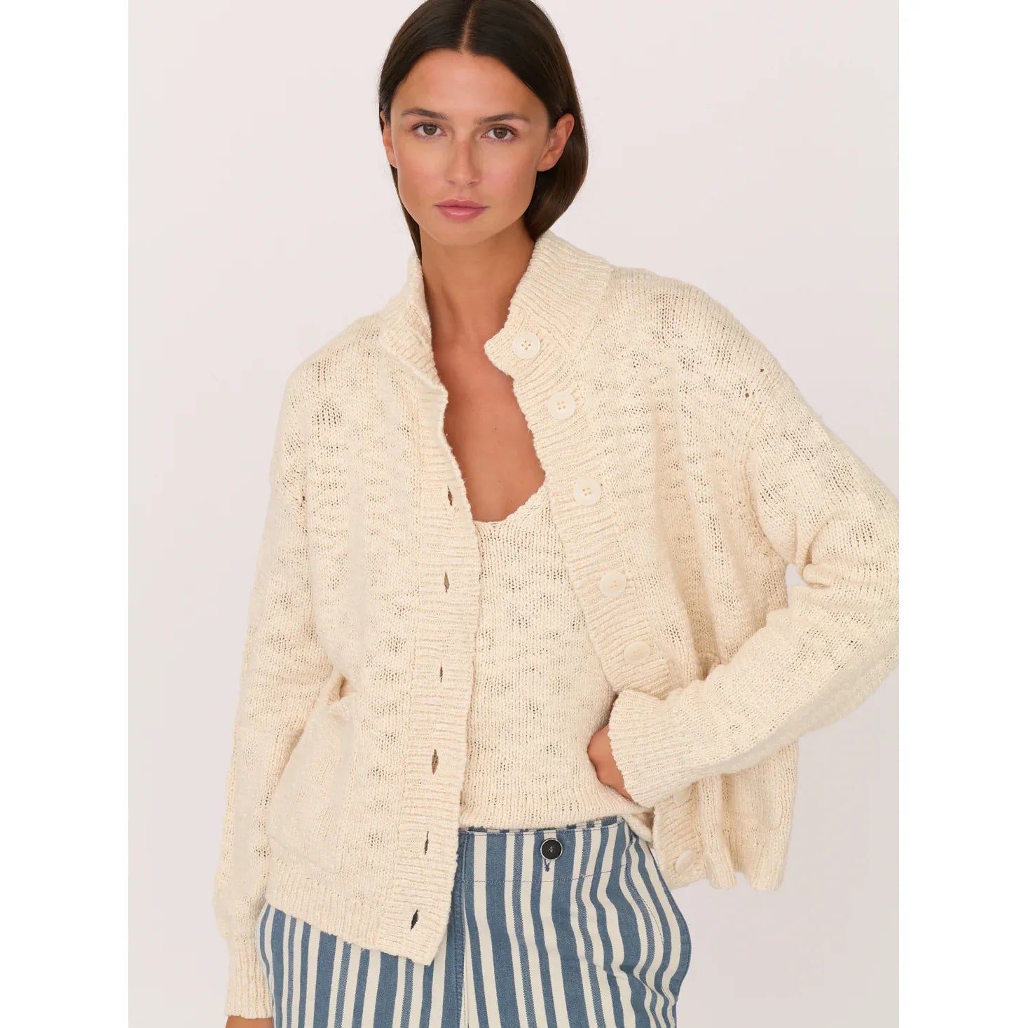 The Cardigan Sweater - Ivory - DUNE + SALT