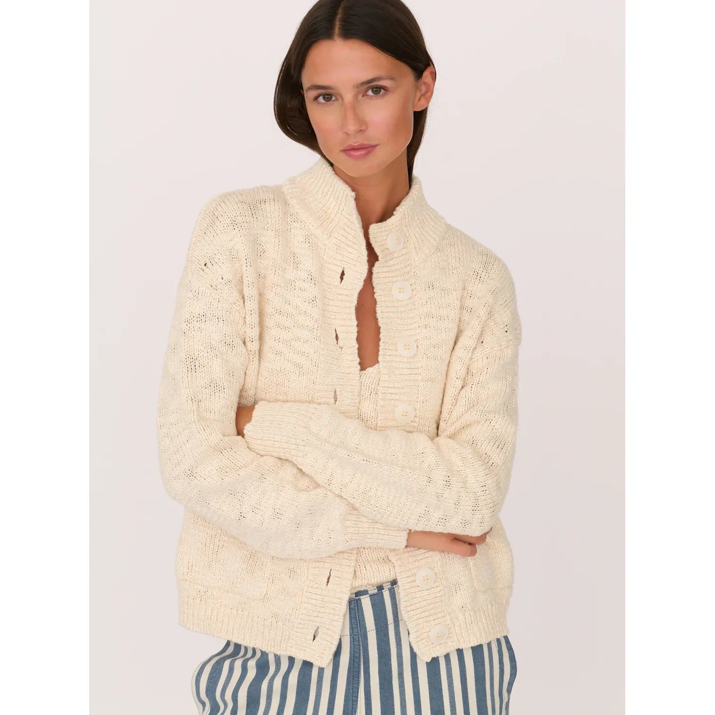 The Cardigan Sweater - Ivory - DUNE + SALT