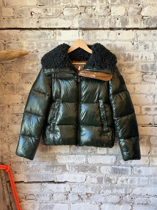 Save The Duck Moma Puffer Jacket - Nori Green Gray