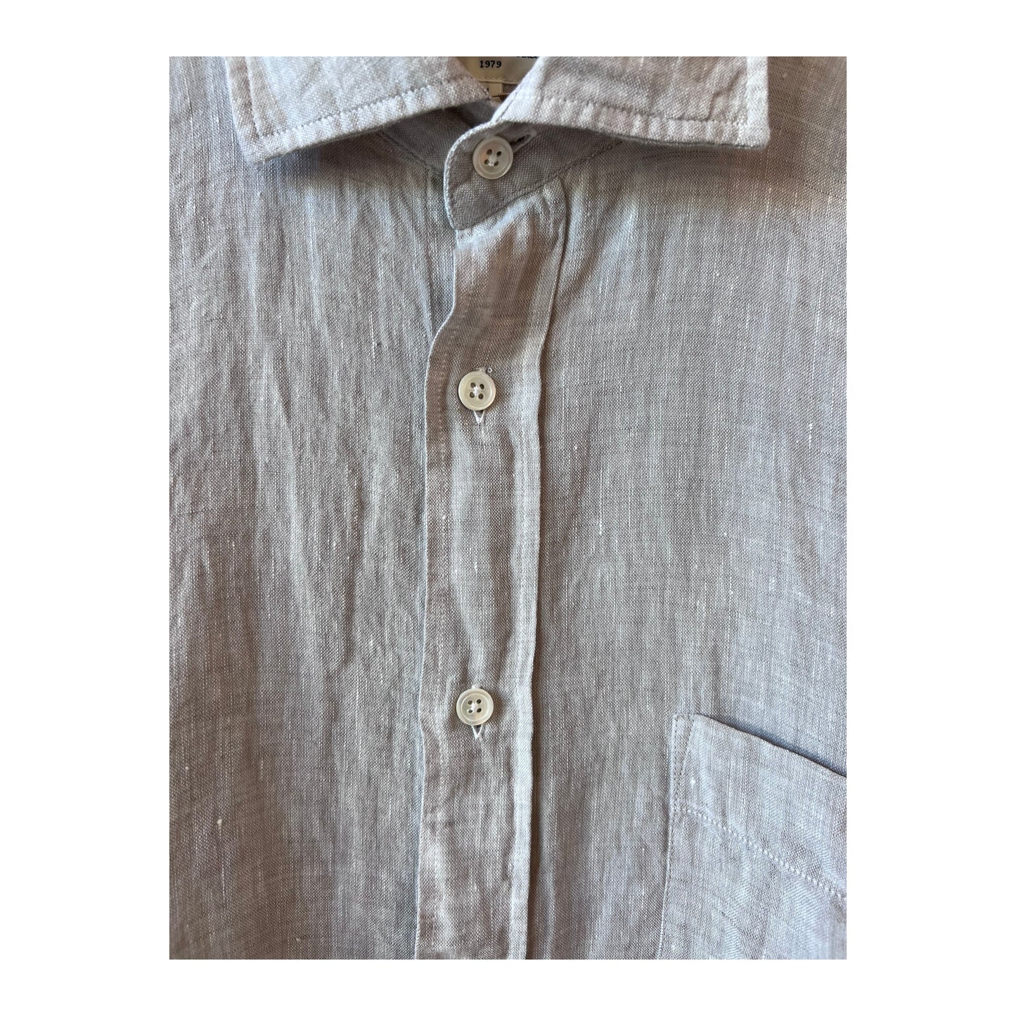 Paul Linen Chambray Shirt - Sand - DUNE + SALT