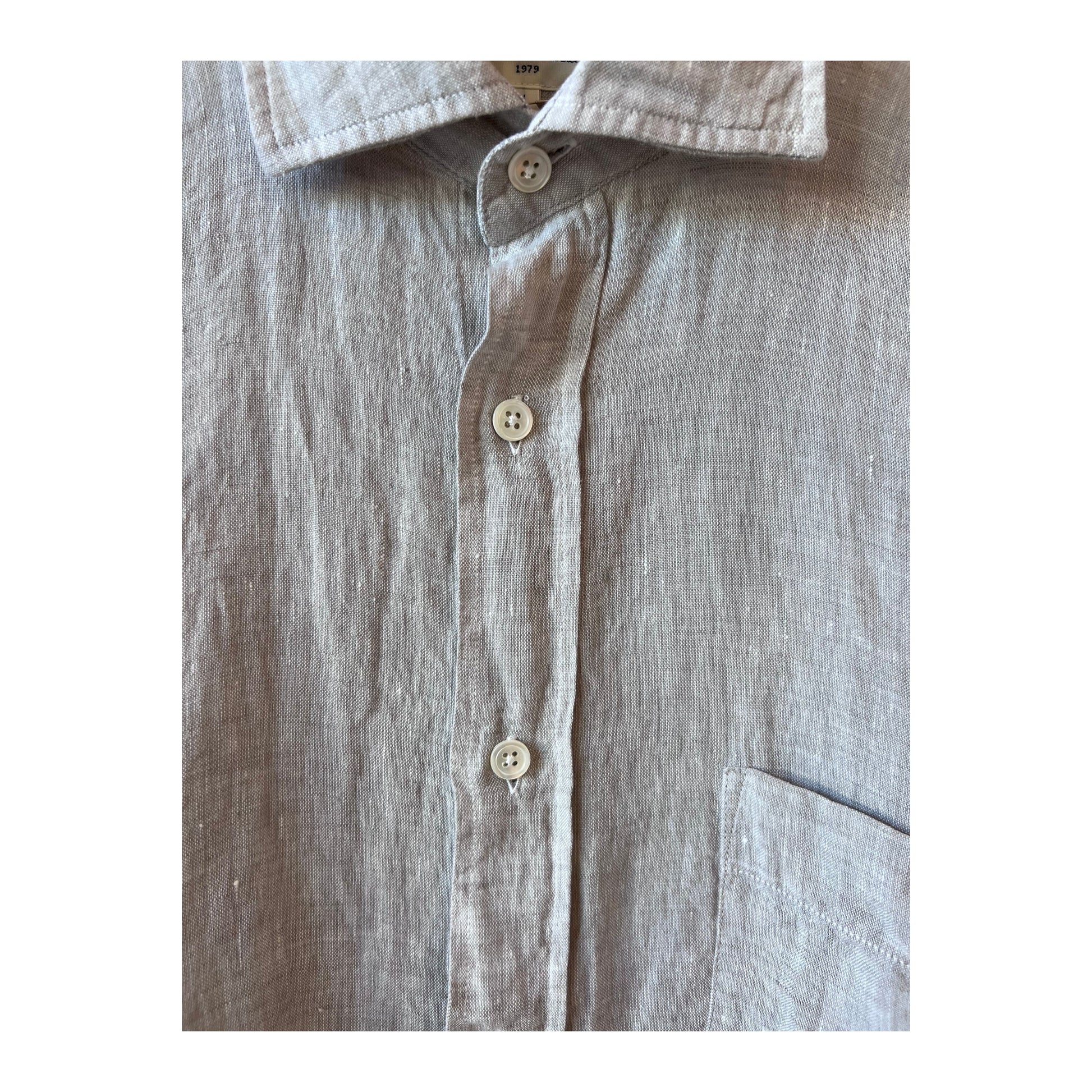 Paul Linen Chambray Shirt - Sand - DUNE + SALT