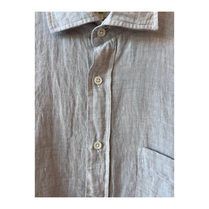 Paul Linen Chambray Shirt - Sand - DUNE + SALT