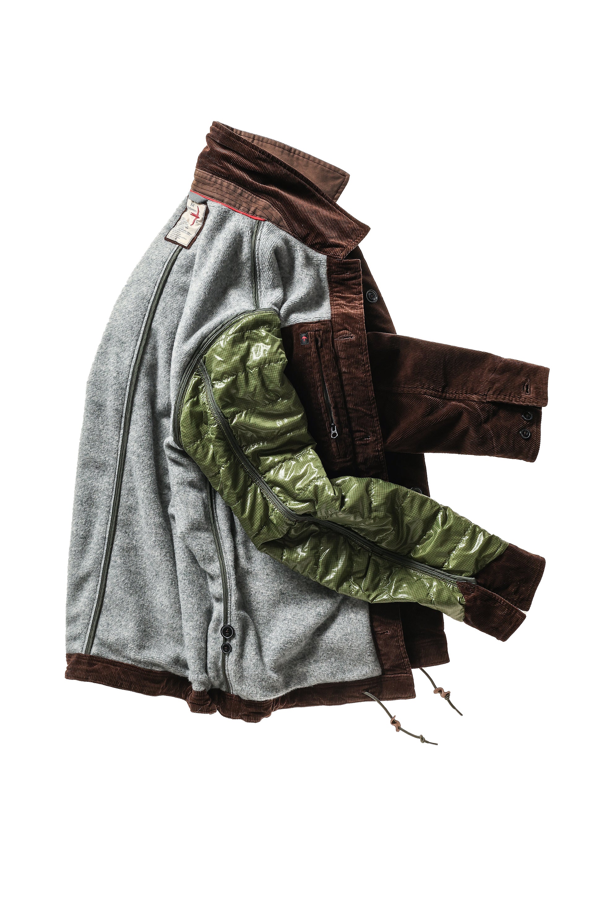 Piled-Lined Chore Coat - Hickory Cord - DUNE + SALT