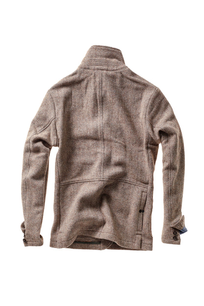 Heritage Trap Blazer - Ash Brown Herringbone - DUNE + SALT