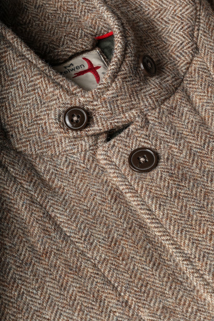 Heritage Trap Blazer - Ash Brown Herringbone - DUNE + SALT