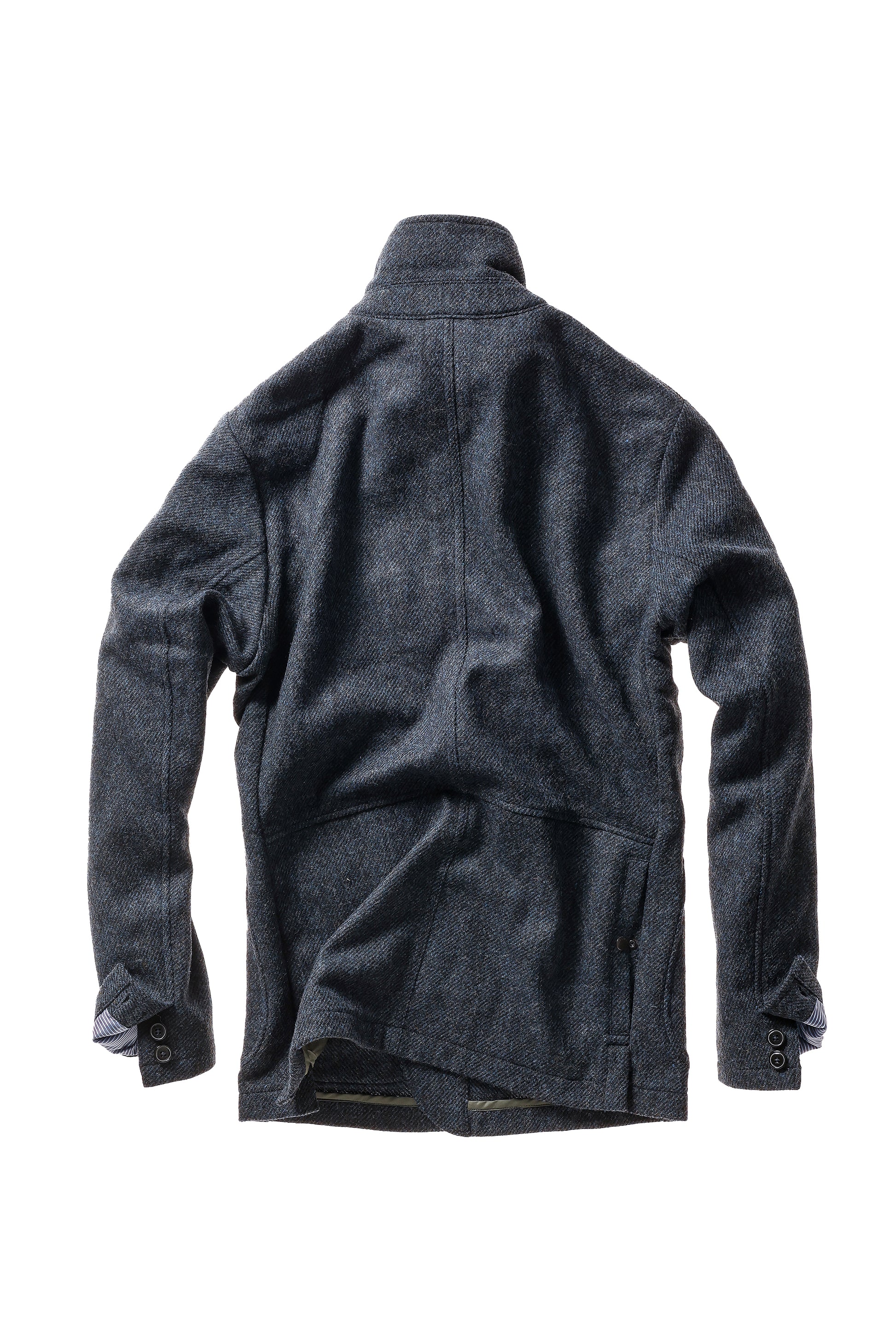 Heritage Trap Blazer - Bright Blue/Navy Twill - DUNE + SALT