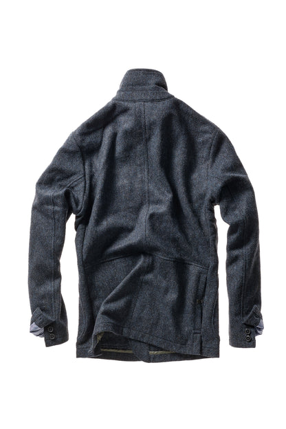 Heritage Trap Blazer - Bright Blue/Navy Twill - DUNE + SALT