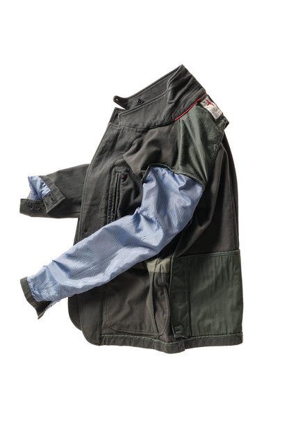 Moleskin Trap Blazer - Char Loden