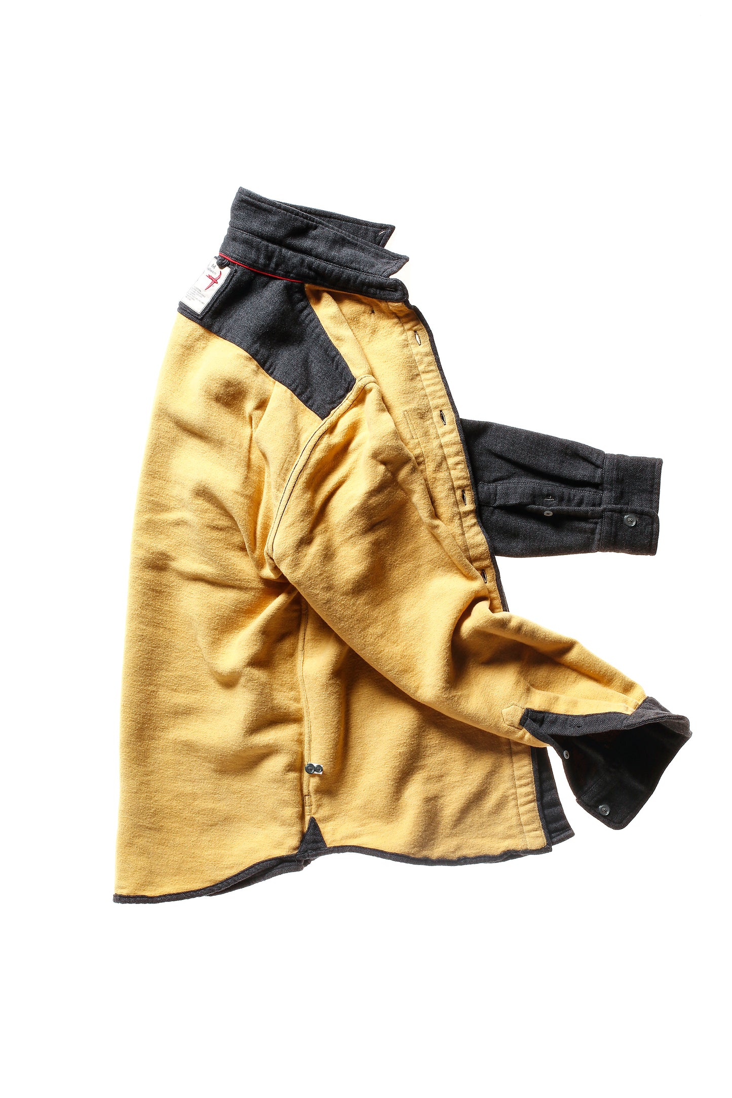 Herringbone Chamois-Lined Flannel - Charcoal