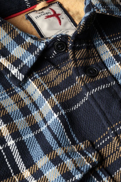 Mountain Flannel - Navy Multi Plaid