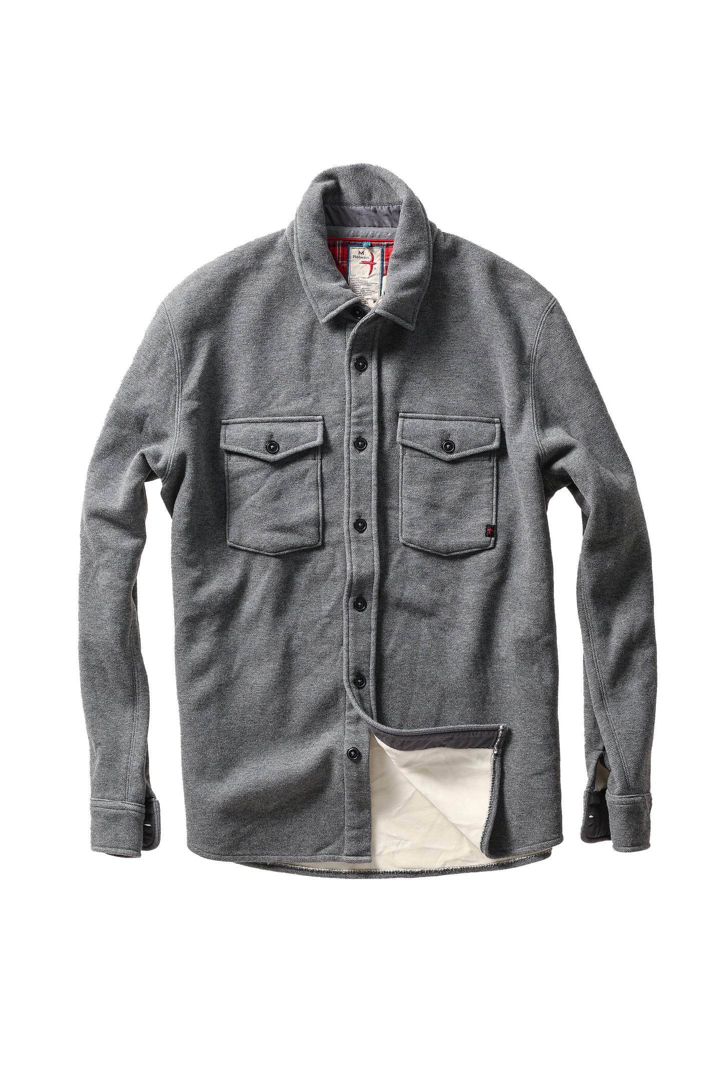 Pique Fleece Workshirt - Dark Grey Heather