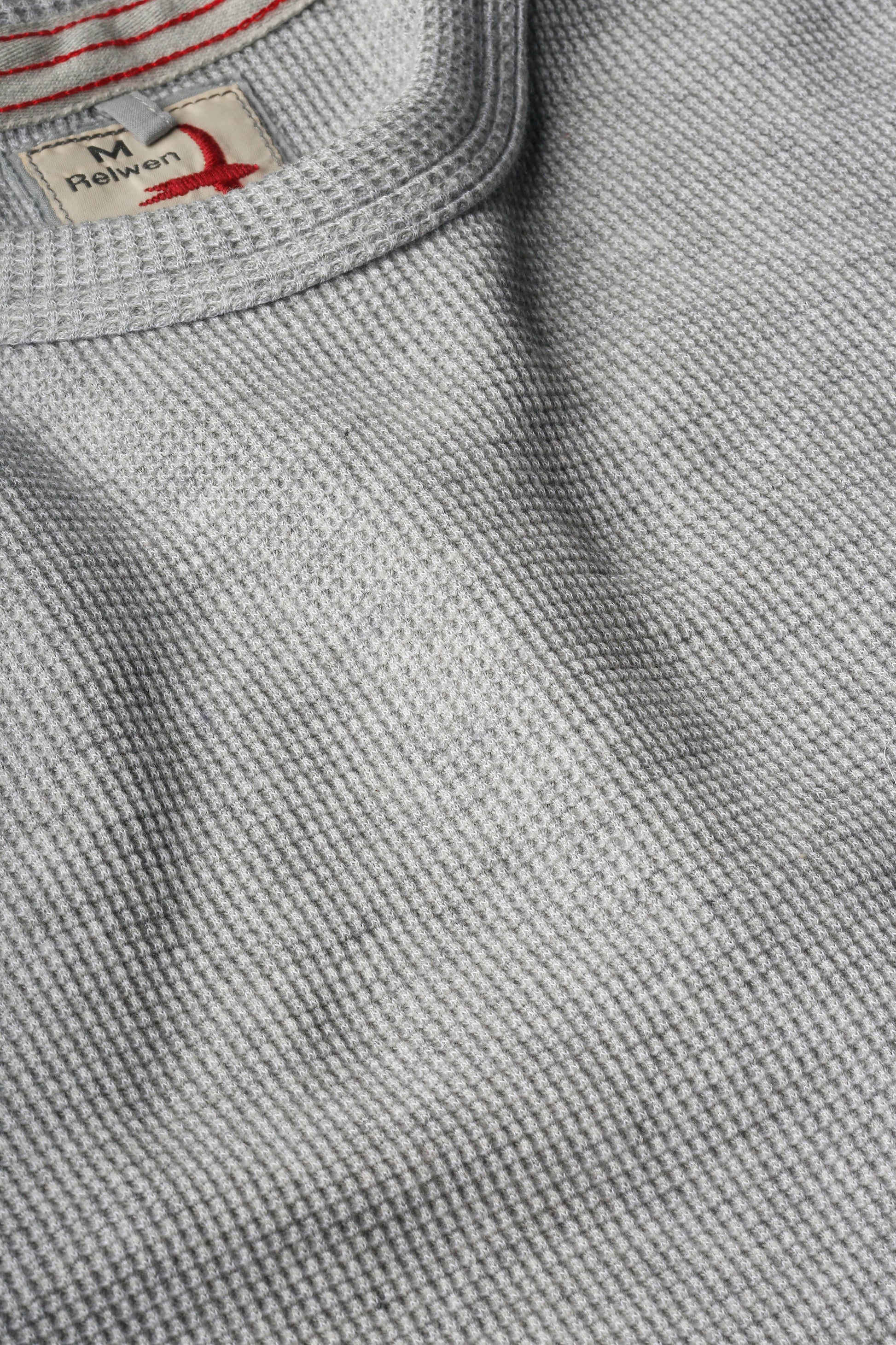 Bi-Waffle Crew - Pale Grey - DUNE + SALT