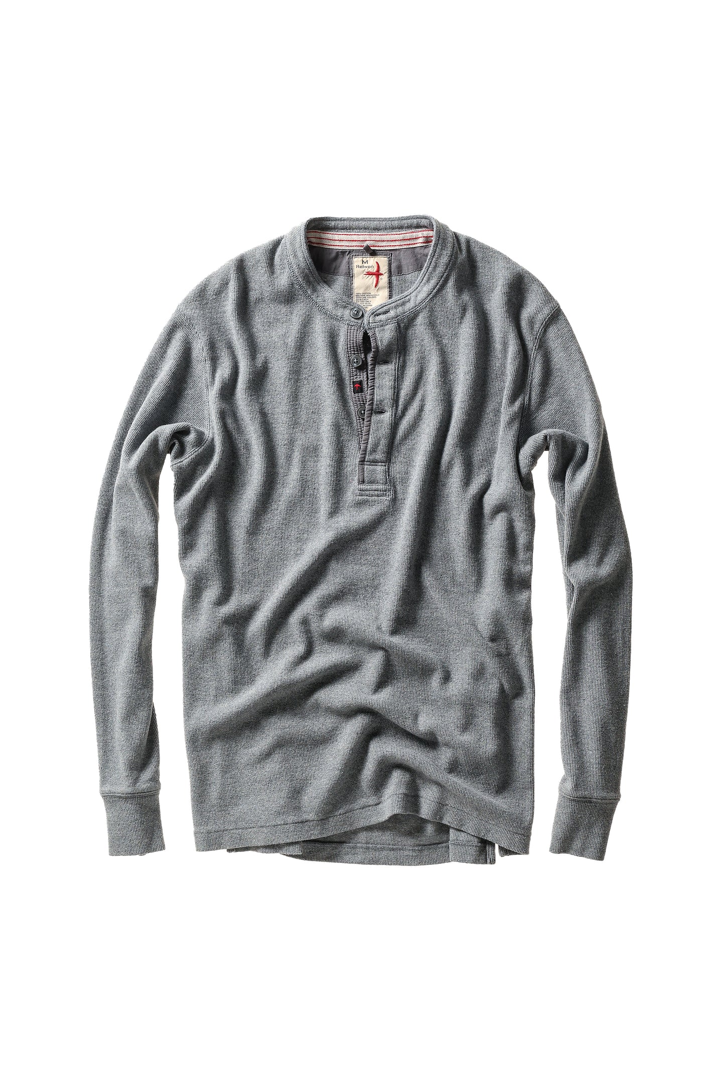 French Rib Henley - Grey Heather - DUNE + SALT