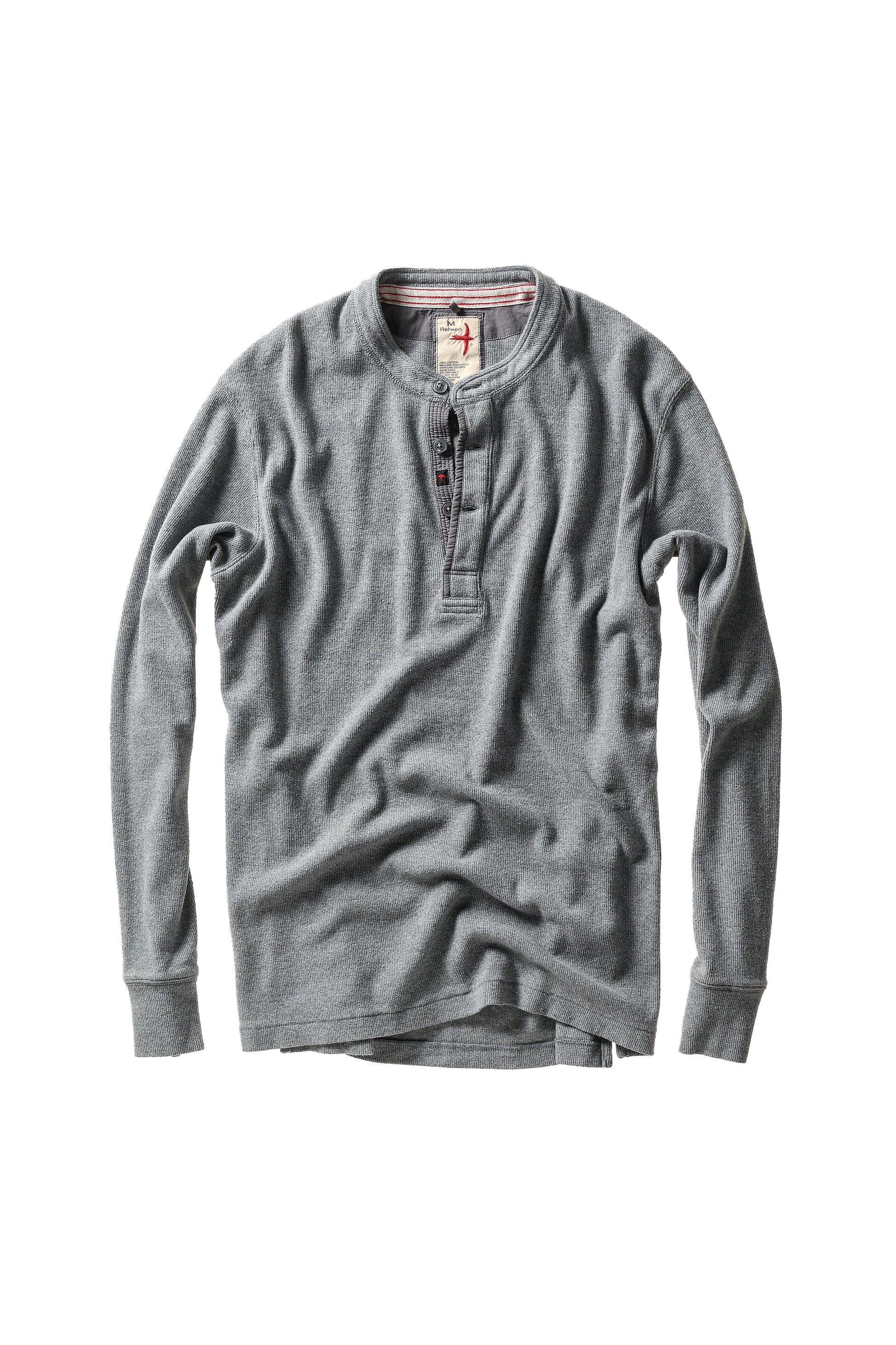 French Rib Henley - Grey Heather - DUNE + SALT