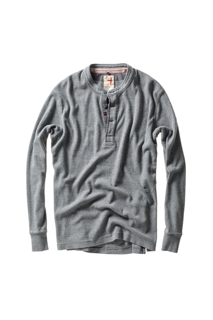 French Rib Henley - Grey Heather - DUNE + SALT