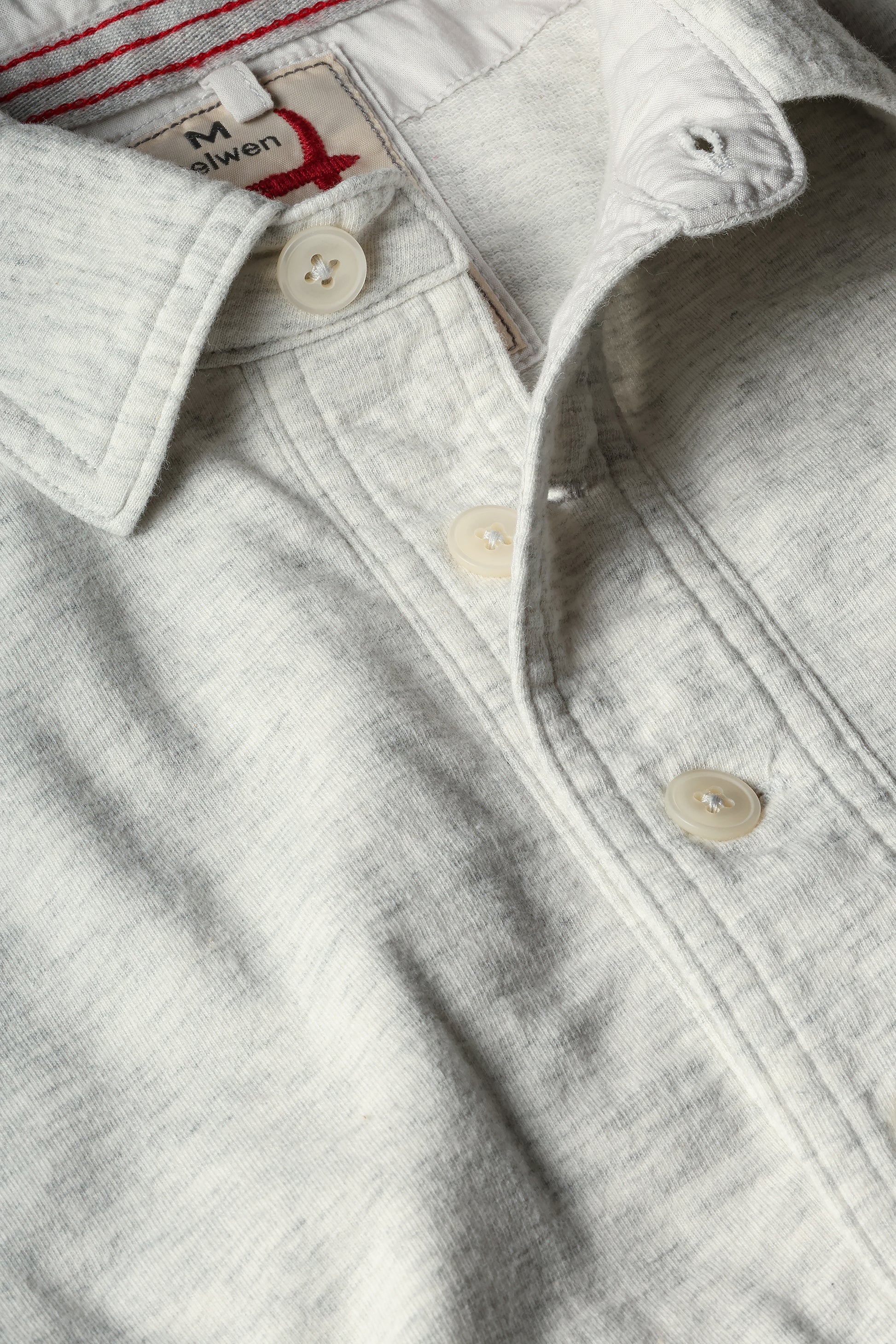 Mariner Polo - Bone Heather - DUNE + SALT